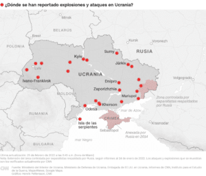 afectan los viajes a Ucrania por culpa de Rusia y Ucrania en la guerra